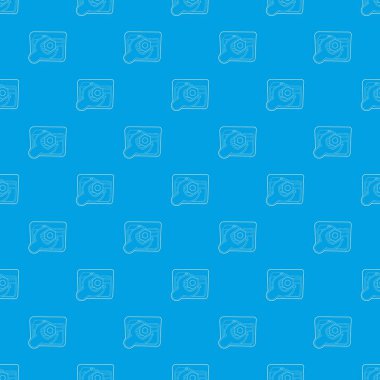 İngiliz anahtarı desen vektör kesintisiz mavi