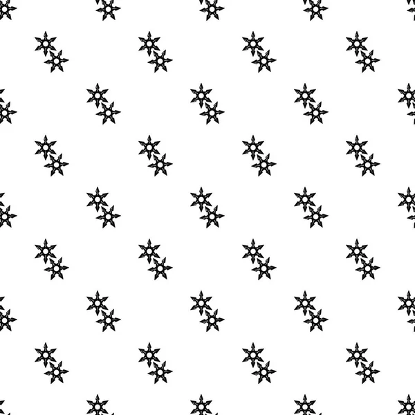 忍者星图标, 简单的黑色风格 — 图库矢量图片