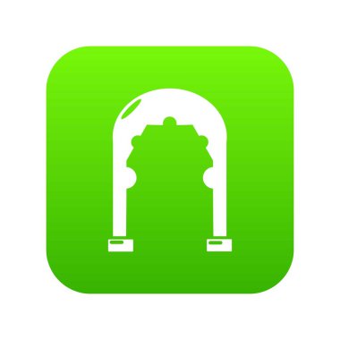 Kemer vintage simgesi, basit siyah stil