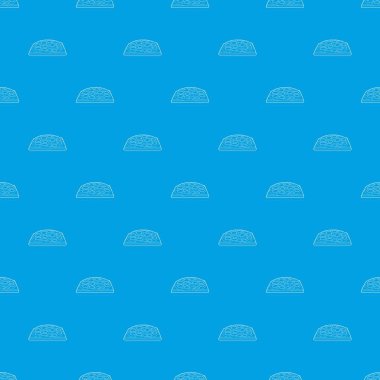 Pizza desen vektör kesintisiz mavi