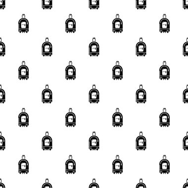 Seyahat çanta tatil simgesi, basit siyah stil