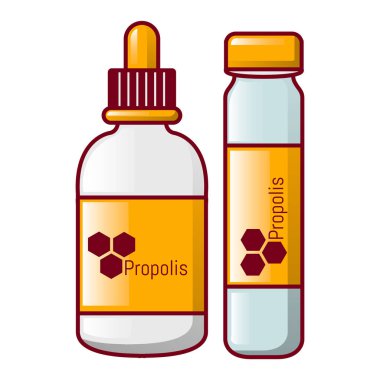 Propolis şişe simgesi, karikatür tarzı