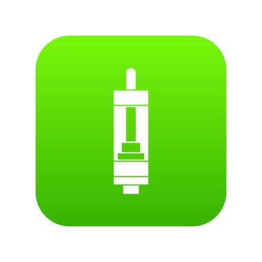 Clearomizer sigara simgesi dijital yeşil