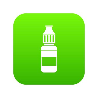 Elektronik Sigara simgesi dijital yeşil sıvı