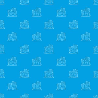 İdari Bina desen vektör kesintisiz mavi
