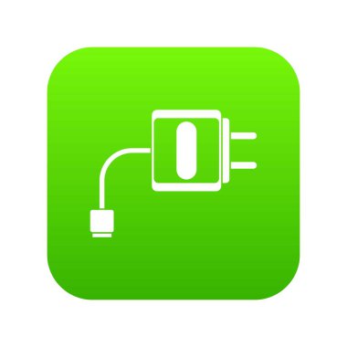 Mini şarj simgesi dijital yeşil