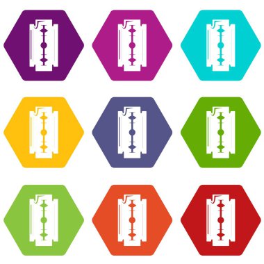 9 vektör jilet Icons set
