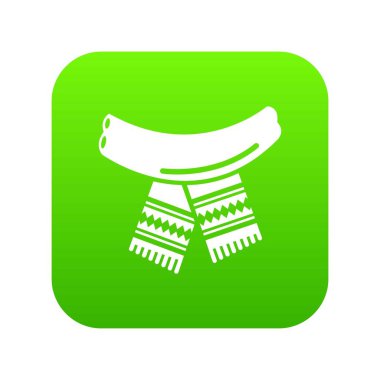 Eşarp simgesi, basit siyah stil