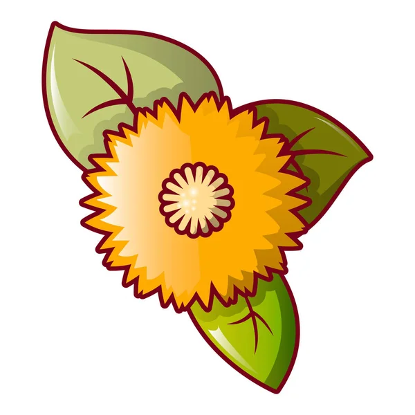 Honey flower icon, cartoon style — Stock Vector