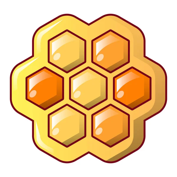 Honey combs icon, cartoon style — Stock Vector