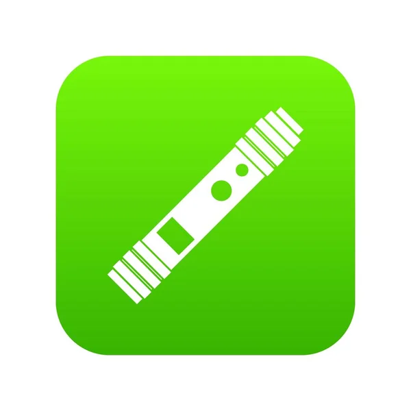Batterij mod voor elektronische sigaret pictogram digitale groen — Stockvector