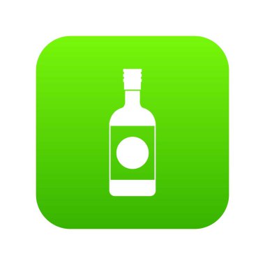 Japon sake simgesi dijital yeşil