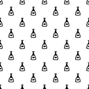 Soya sosu simgesi, basit siyah stil