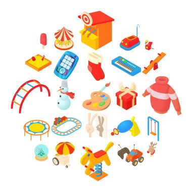 Childness Icons set, karikatür tarzı