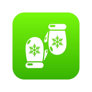 Kış eldiven simgesi. Kış eldiven basit illüstrasyon vektör web simgesi