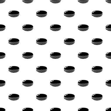 Macaroons simgesi, basit siyah stil