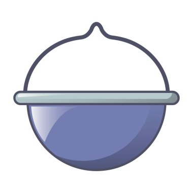 Kamp kazan simgesi, karikatür tarzı