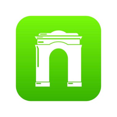 Kemerli büyük simgesi, basit siyah stil