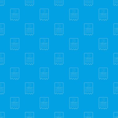 Otopark bilet desen vektör kesintisiz mavi