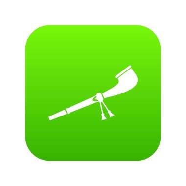 Retro yasaktır boru simgesi dijital yeşil