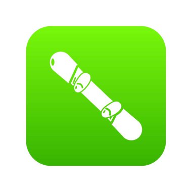 Snowboard simgesi, basit siyah stil