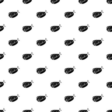 Suşi öğle yemeği simgesi, basit siyah stil