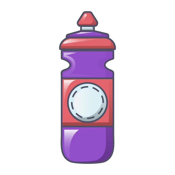 Plastová láhev na vodu ikona, kreslený styl — Stockový vektor