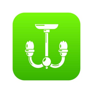 Avize yeşil simge vektör