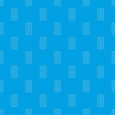 Ambalaj tablet desen vektör kesintisiz mavi