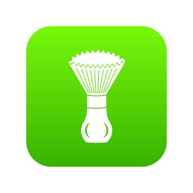 Fırça simgesi yeşil vektör tıraş