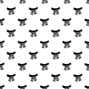 Eşarp simgesi, basit siyah stil