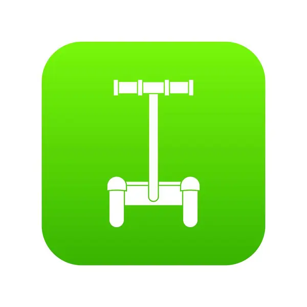 Alternative transport vehicle icon digital green — Stock Vector