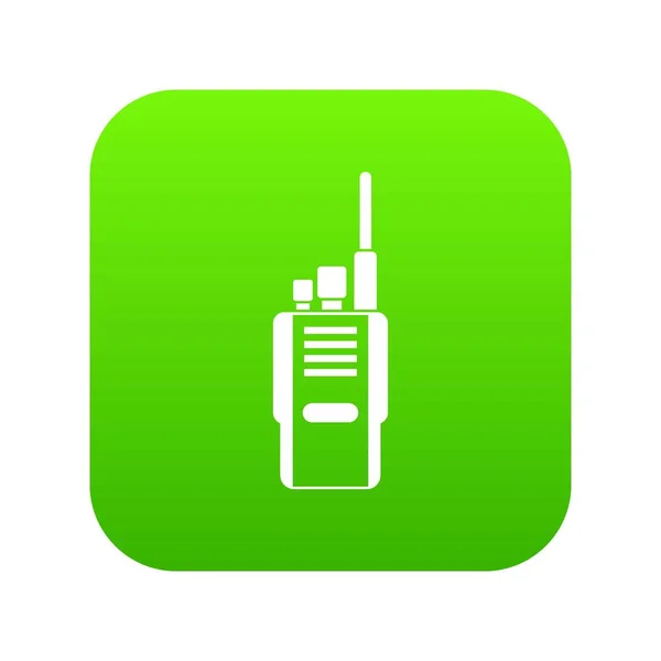 Radio-ikonen digital green — Stock vektor