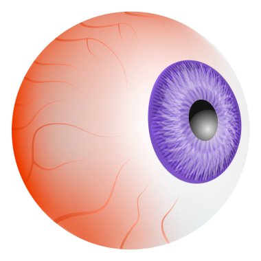 Yorgun göz küresi mockup, gerçekçi