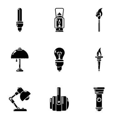 Kızdırma Icons set, basit tarzı