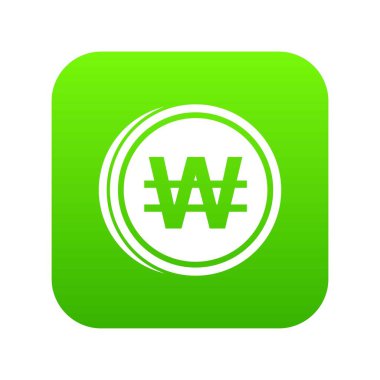 Paralar alışkanlık simgesi dijital yeşil