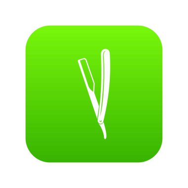 Ustura yeşil simge vektör