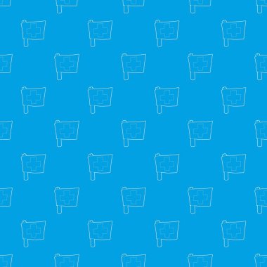 İsviçre bayrağı desen vektör kesintisiz mavi