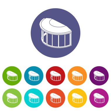 Pencere çerçeve simgeler vektör renk ayarla