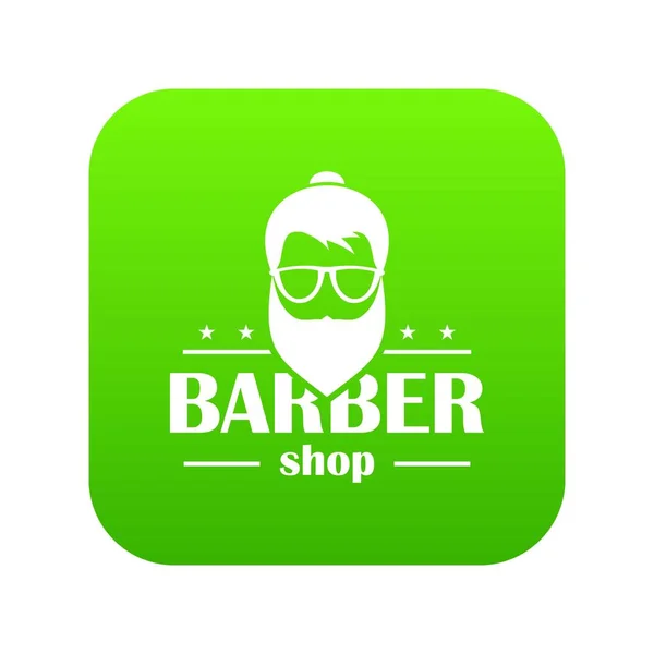 Barber shop wektor zielony — Wektor stockowy