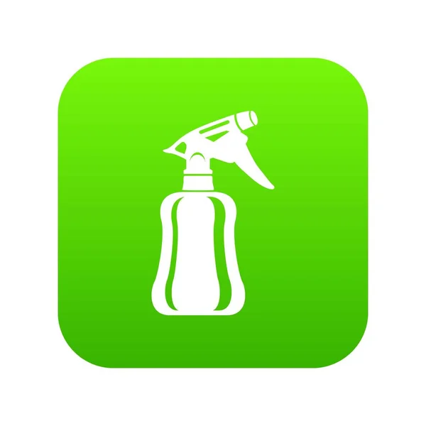 Perfume icon green vector — Stock Vector
