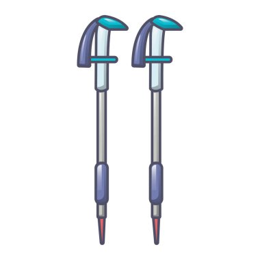 Simge, karikatür tarzı Nord yürüyüş sopa