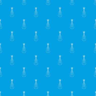 Gitar desen vektör kesintisiz mavi