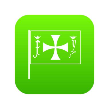 Columbus simgesi dijital yeşil bayrağı