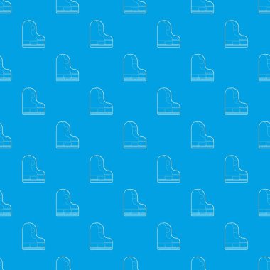 Piyano desen vektör kesintisiz mavi