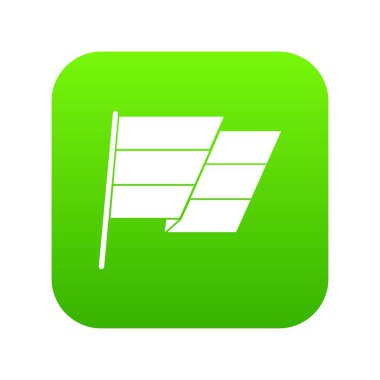 Bayrak simgesini dijital yeşil