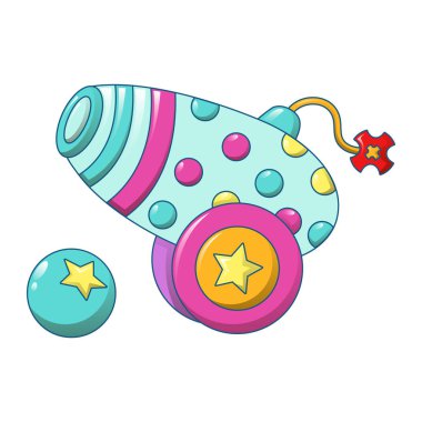 Sirk silah simgesi, karikatür tarzı