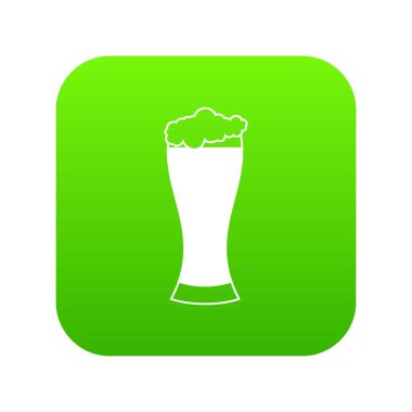 Bira simgesi dijital yeşil cam