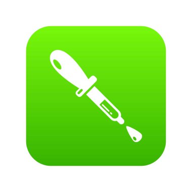 Pipet simgesi, basit siyah stil