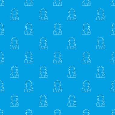 Denizci desen vektör kesintisiz mavi